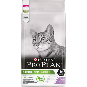 Pro Plan для стерилизованных кошек и кастрированных котов с индейкой, (200гр)