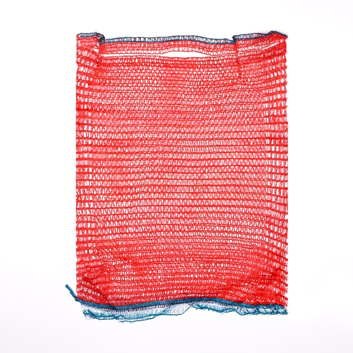 Сетка овощная с ручками, красная, 30×47 см, 8 кг