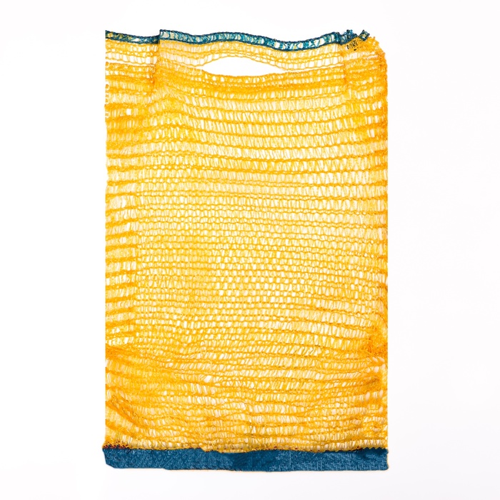 Сетка овощная с ручками, жёлтая, 25 х 39 см, 5 кг