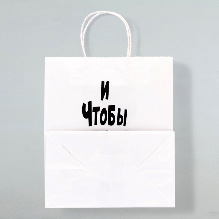 Пакет подарочный с приколами «И чтобы песок не сыпался», 24×14×30 см