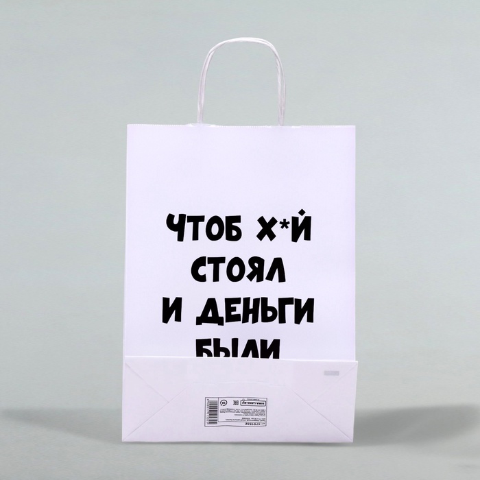 Пакет подарочный «Чтоб деньги были», 24×10.5×32 см