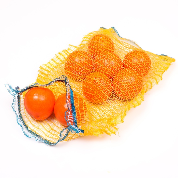 Сетка овощная с ручками, жёлтая, 25 х 39 см, 5 кг