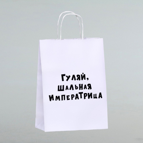 Пакет подарочный «Гуляй шальная императрица», 24×10.5×32 см, 1 шт.