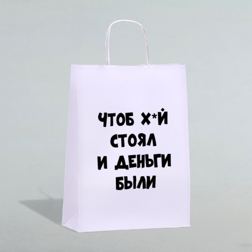 Пакет подарочный «Чтоб деньги были», 24×10.5×32 см