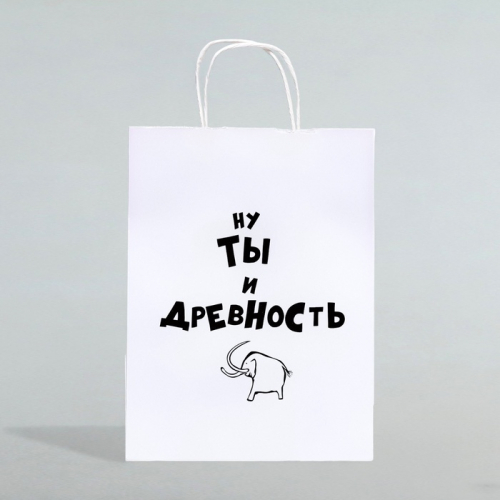 Пакет подарочный «Ну ты и древность», 24×10×32 см 1 шт.
