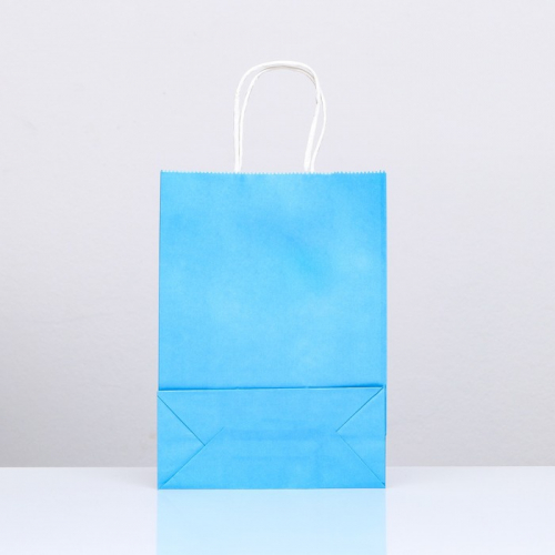 Пакет крафт «Радуга», голубой, 18 х 8 х 25 см, 80 г/м2, 1 шт