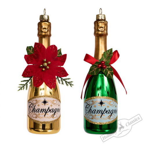 Шампанское брют с рождественским декором, асс. из 2-х (стекло) 4,5х4,5х16 см