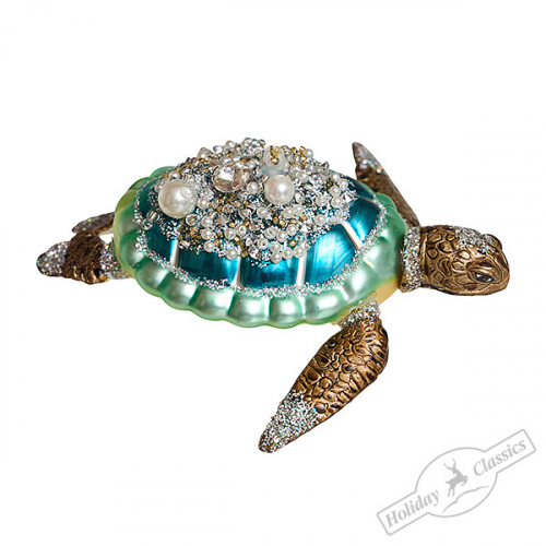 Черепаха изумрудная (стекло) 12,5х10х7 см