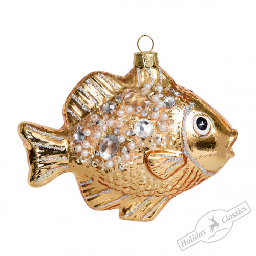 Рыбка золотая гламурная (стекло) 11,5х4,5х8,5 см