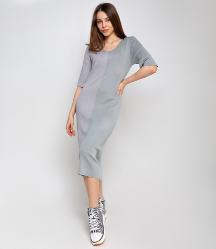 Ст.цена 1050руб.Платье #КТ82115, серый, оливковый