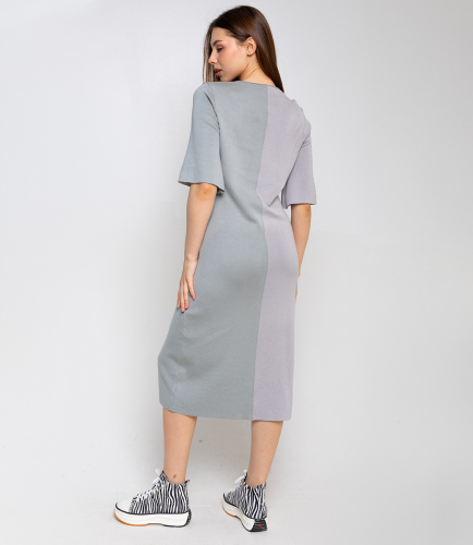 Ст.цена 1050руб.Платье #КТ82115, серый, оливковый