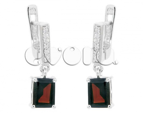 Серьги из серебра гранат, Эра