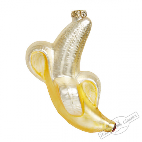 Банан золотой (стекло) 7,5х6,5х12 см