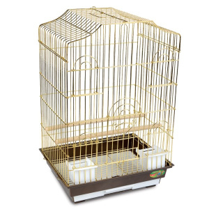 Triol Клетка для птиц золото 6112, 46,5*36*71 см