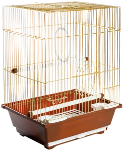 Алиса Клетка для птиц золотая 105 G#, 30*23*39 см