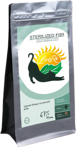 LiveRa STERILIZED Сухой корм для взрослых стерилизованных кошек, Fish, (1,2 кг)