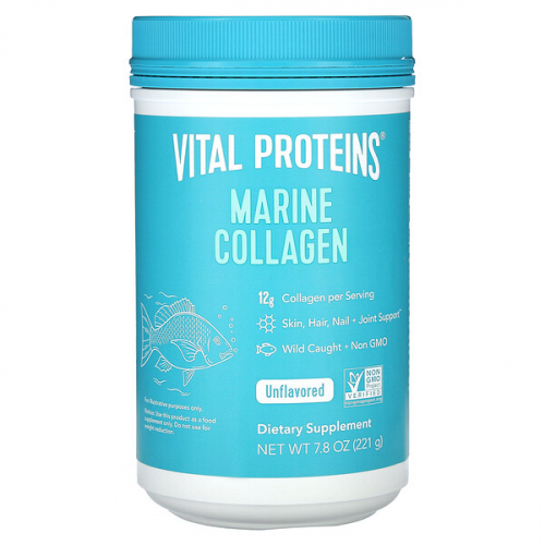 Vital Proteins, морской коллаген, без добавок, 221 г (7,8 унции)