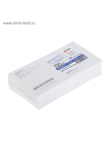 Конверт почтовый E65 110 х 220 мм, поле 