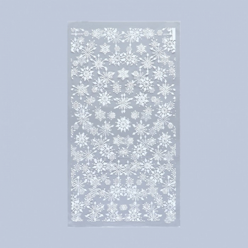 Пакет подарочный пропиленовый «Снежинки», 19 х 34 см