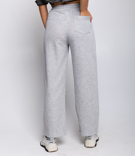 Спортивные брюки #МСК8858, серый меланж