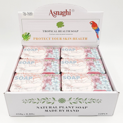ASNAGHI  Мыло для лица и тела Tropical Soap Парфюмированное PEONY  250г  (А-022)  (ТВ-7689)