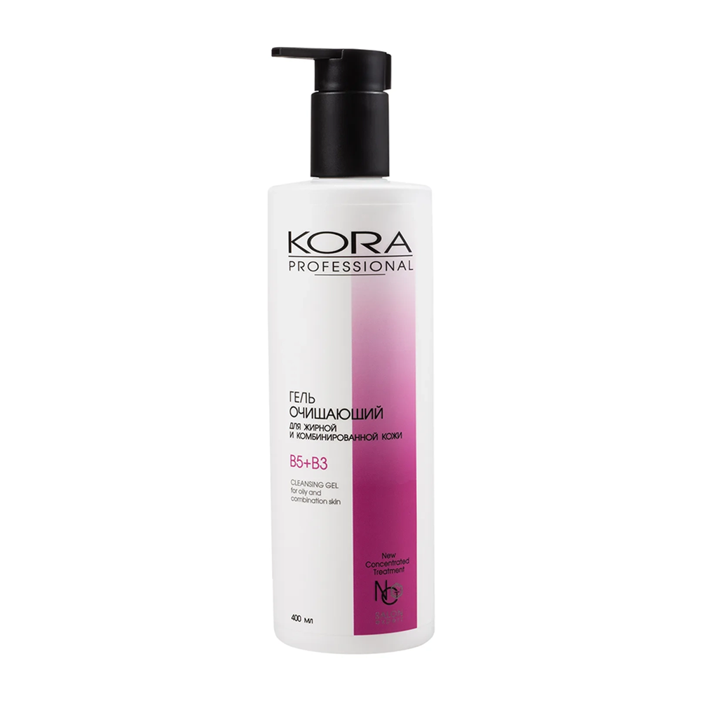 КОРА Гель очищающий для жирной и комбинированной кожи / KORA PROFESSIONAL 400 мл