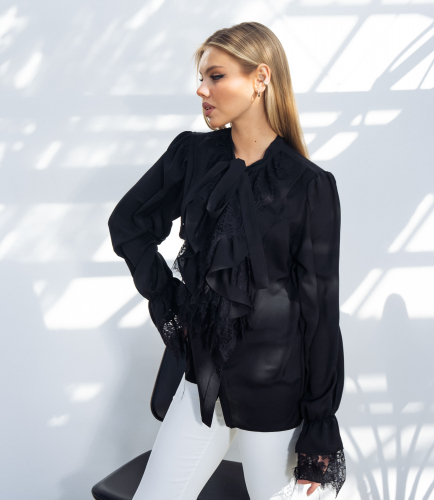 Блуза #КТ156 (2), чёрный