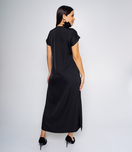 Платье #БШ2113, чёрный