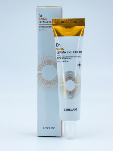 LEBELAGE - КРЕМ ДЛЯ КОЖИ ВОКРУГ ГЛАЗ С МУЦИНОМ УЛИТКИ DR.SNAIL DERMA EYE CREAM, 40 ML