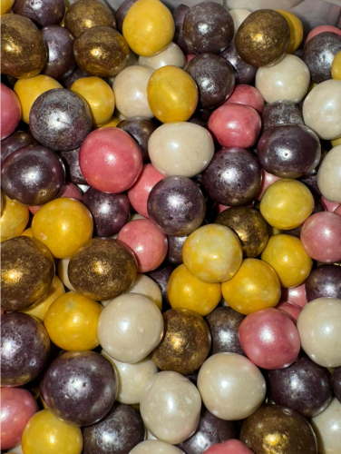 Драже шоколадные воздушные шарики в цветной глазури