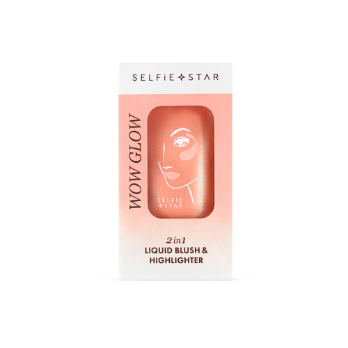 [SELFIE STAR] Жидкие румяна + хайлайтер для лица и тела БЛЕСК 2 in 1 Liquid Blush & Highlighter Wow Glow Glitz, 20 мл