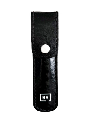 [BEAUTY RELIGION] Пинцет для бровей скошенный ЧЁРНЫЙ в чехле Bevel-Edged Tweezers In Carrying Case Black, 1 шт