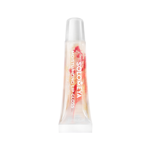 [SOLOMEYA] Блеск для губ увлажняющий КЛУБНИЧНЫЙ СМУЗИ Moisturizing Lip Gloss Strawberry Smoothie, 9 мл