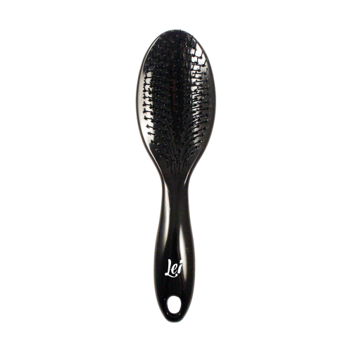 [LEI] Расчёска для волос пластиковая МАССАЖНАЯ серия 080 чёрная, 1 шт
