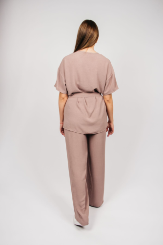 0431 Комплект женский (футболка+брюки) Серый