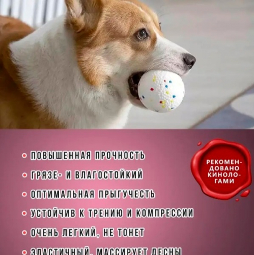 Игрушка - мячик сверх прочный для собак 