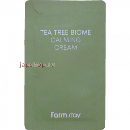 FarmStay Успокаивающий крем с экстрактом чайного дерева, саше, 1 мл (8809783324462)
