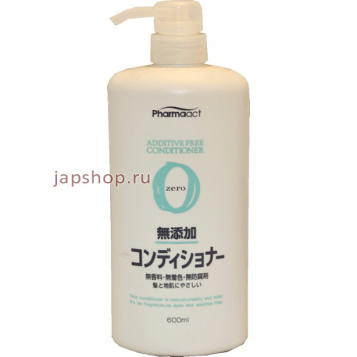 Pharmaact Mutenka Zero Мягкий кондиционер без добавок, для чувствительной кожи головы, 600 мл. (4513574007284)