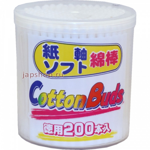 Cotton Buds Ватные палочки косметологические, 200 шт (4580164940078)