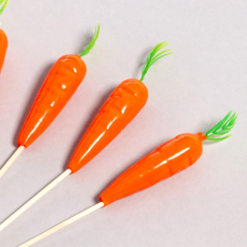 Шпажки «Морковь», набор 6 шт, цвет оранжевый