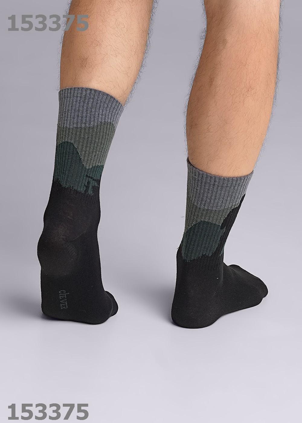 (СТАРАЯ ЦЕНА 104) CLE Носки муж.К3384Л 23Ф хл+эл