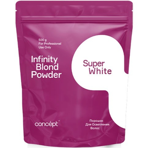 Concept INFINITY Порошок д/осветления волос Super white, 500г