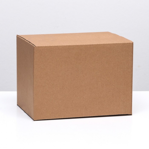 Коробка складная, бурая, 27 х 19 х 19,5 см
