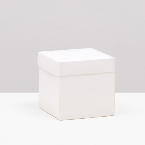 Коробка складная, белый, 10 х 10 х 10 см