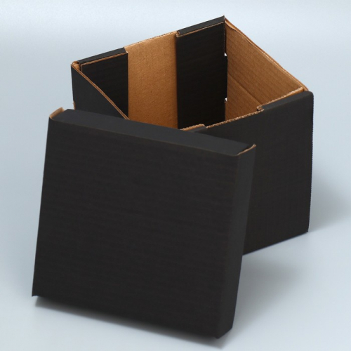 Складная коробка «Чёрная», 16.6 х 15.5 х 15.3 см