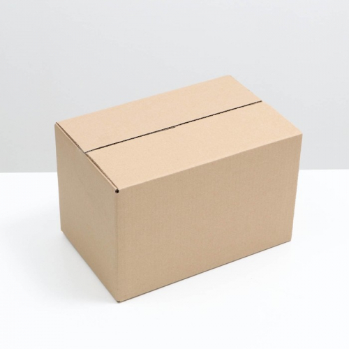 Коробка складная, бурая, 39 х 25 х 25 см