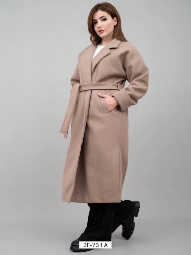 Женское пальто бежевое