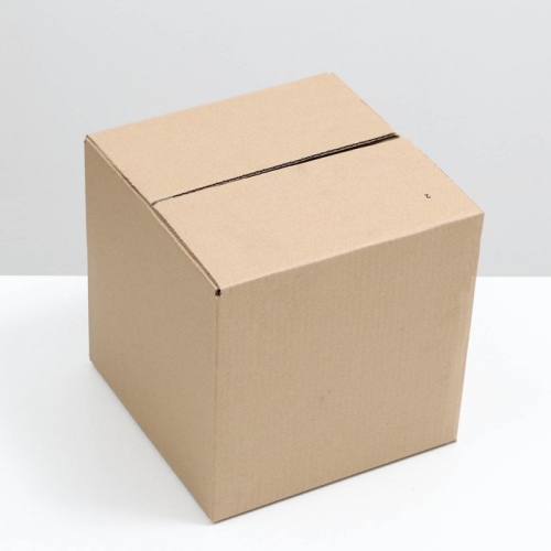 Коробка складная, бурая, 30 х 30 х 30 см