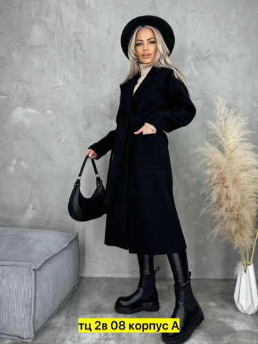 Женское пальто черное