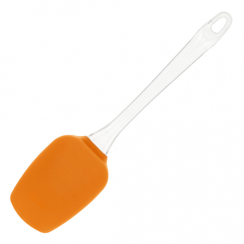 Лопатка силиконовая кулинарная прозрачная ручка 